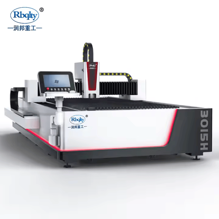 Mașină CNC de tăiere cu laser pe fibră complet acoperită pentru metal, cu masă de schimb