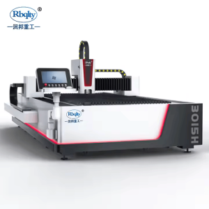 Mașină CNC de tăiere cu laser pe fibră complet acoperită pentru metal, cu masă de schimb