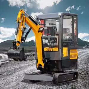 Mini Excavator HT20-2, 2 Tone, Cabină Închisă, Motor Kubota D902